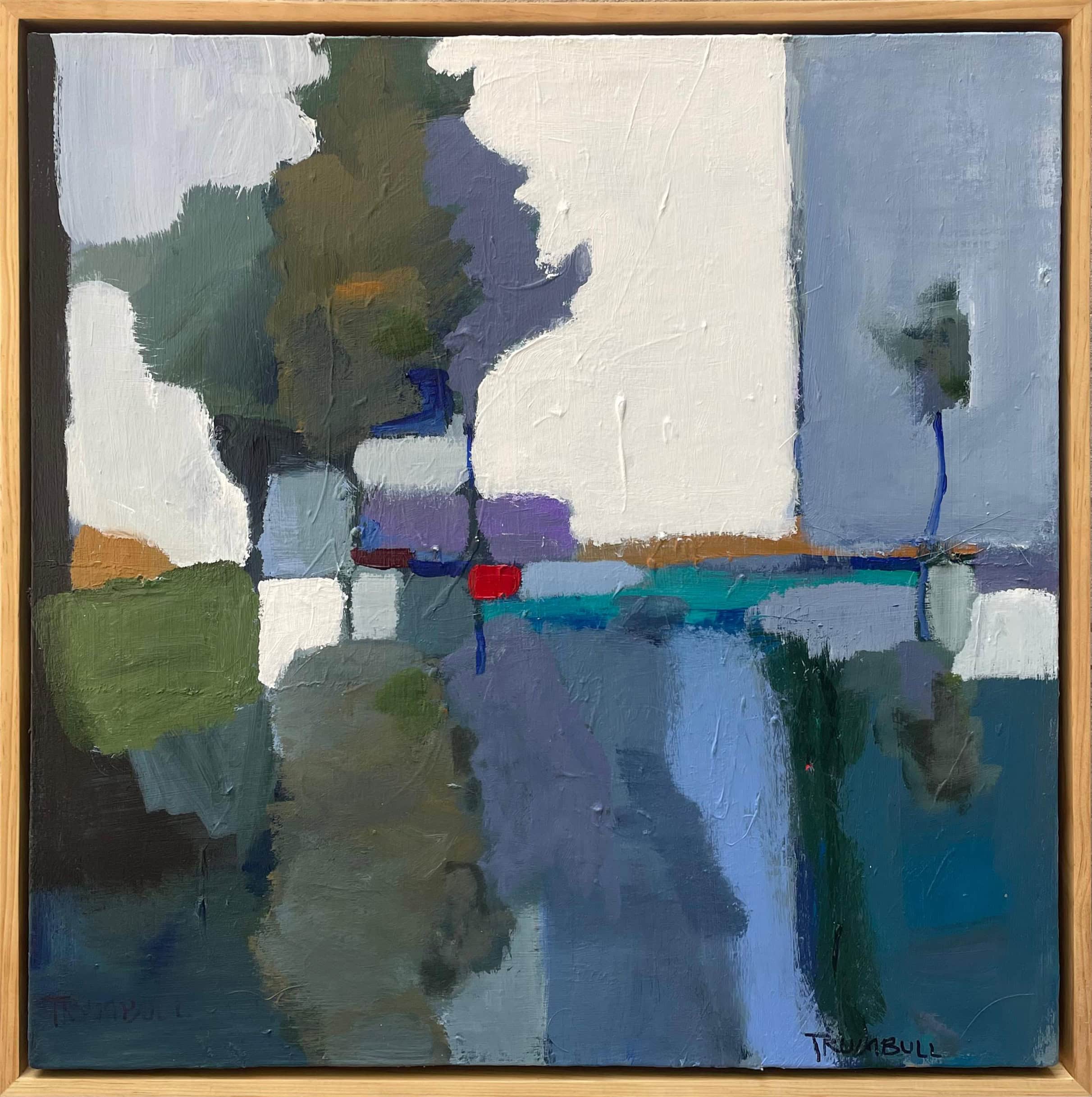 Viñedo San Lucas 7 (2024), óleo sobre tela 61.2 × 61.2 cm con marco de madera, obra de Richard Trumbull en Aura Galerías Los Cabos