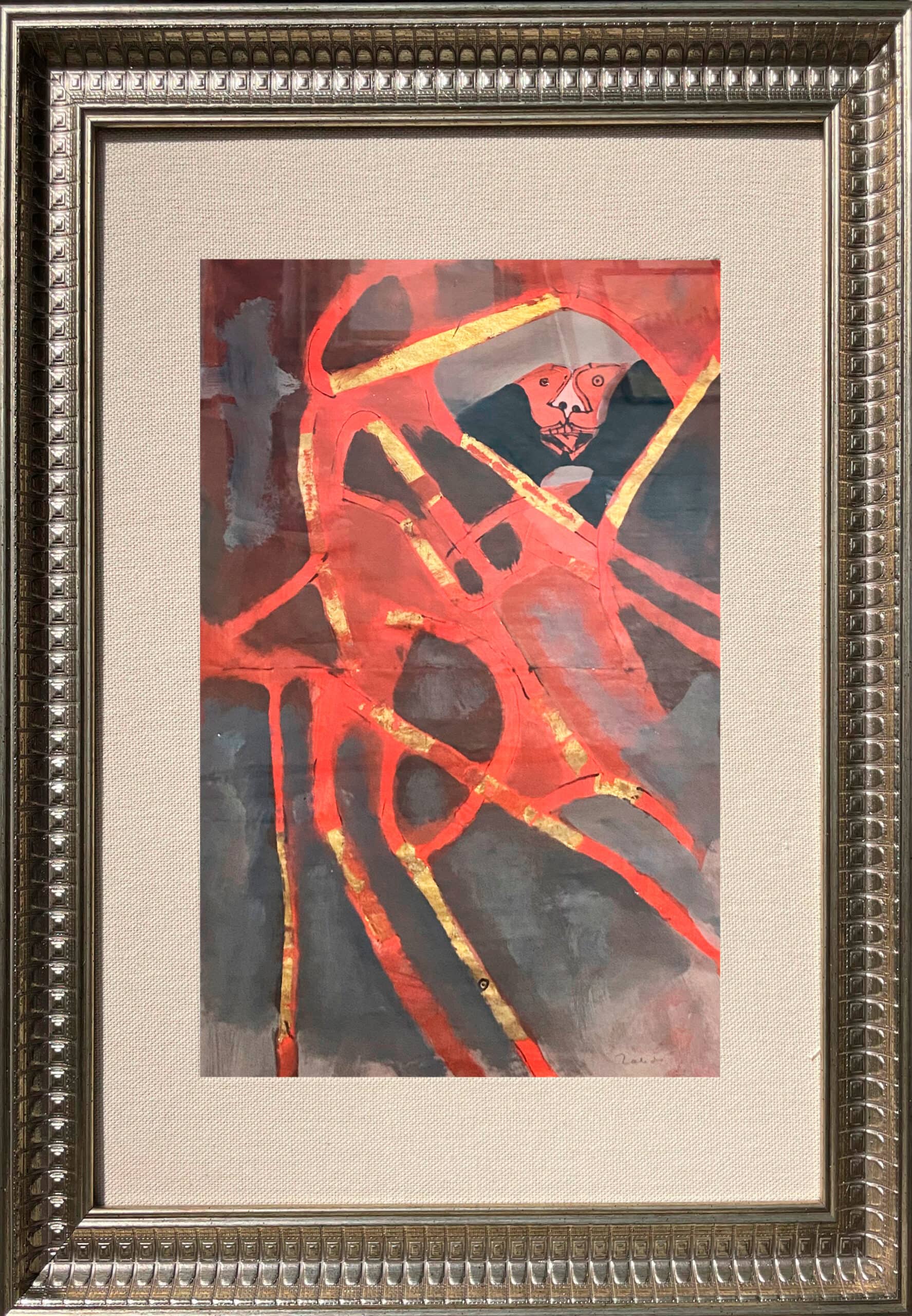 Obra "Sin Título (Mono)" de Francisco Toledo, representada por Aura Galerías