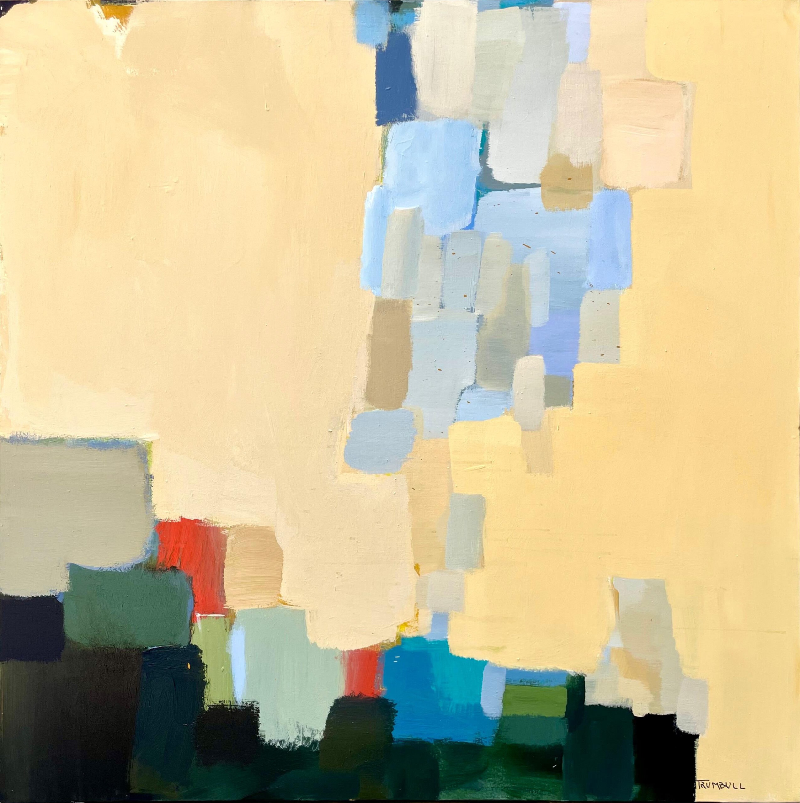 Obra "Leaving the Mountains" de Richard Trumbull, representada por Aura Galerías