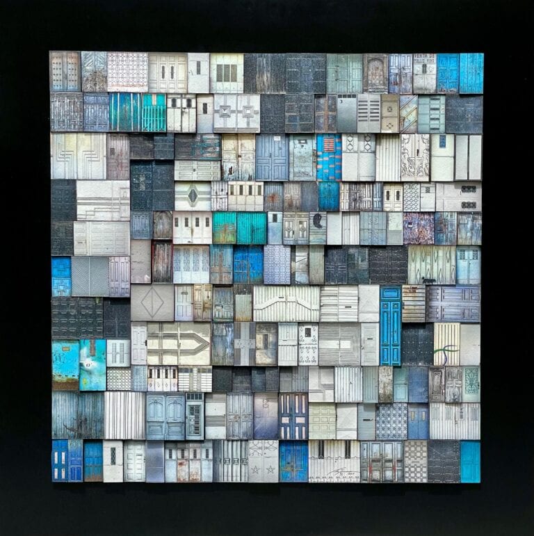 Obra "Granizo en Tempestad" de Alan Benchoam, representada por Aura Galerías